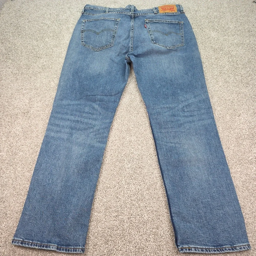Levis 514 Straight‎ Fit Jeans Mens 38x30 Medium Wash Blue Denim Pants